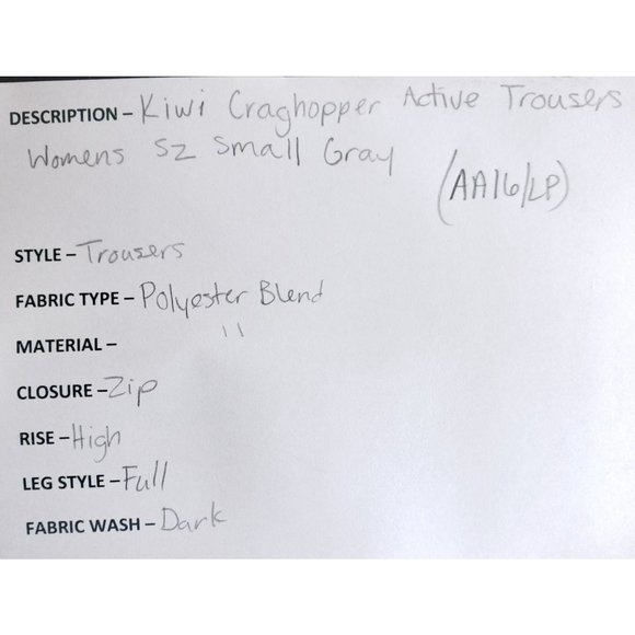 Craghoppers Active Trousers Women's Size Small Gray - Picture 7 of 7